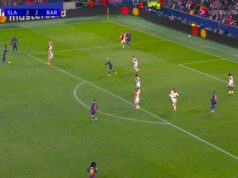 Olmo strieľa nezastaviteľný gól, Lewandowski zvyšuje na 4:2 Olmo strieľa nezastaviteľný gól, Lewandowski zvyšuje na 4:2