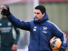 Osem hviezd Arsenalu chýba na tréningových snímkach pred súbojom Chelsea Carabao Cup Mikel Arteta