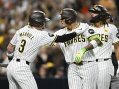 Padres great posiela budík Fernandovi Tatisovi Jr., Mannymu Machadovi, Jacksonovi Merrillovi a ďalším logo pochodového šialenstva