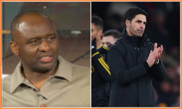 Patrick Vieira podporuje Arsenal pri zisku titulu napriek drvivej porážke Man United
