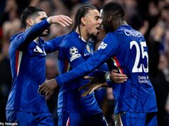 Pomenovaný: Dva kluby Premier League, ktoré podľa superpočítača Opta VYPADNU z kľúčových ôsmich miest v Lige majstrov. Očakáva sa, že Chelsea (na snímke) a Newcastle vypadnú z prvej osmičky Ligy majstrov