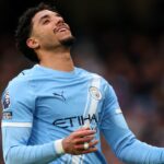 Omar Marmoush z Manchestru City počas zápasu Premier League medzi Manchester City a Wolverhampton Wanderers na Etihad Stadium 24. januára 2026 v Manchestri v Anglicku.