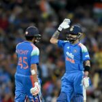 Rohit Sharma a Virat Kohli boli v posledných niekoľkých ODI vo vynikajúcej forme. (P/C: Getty)