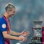 Barcelona oslavuje víťazstvo v španielskom Superpohári 2025