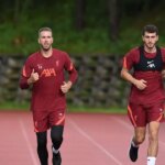 Loris Karius, Adrian, Harvey Davies a Caoimhin Kelleher počas tréningu v Liverpoole v lete 2021