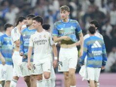 Prestupové správy Arsenalu: Prestup kanonierov „čaka hviezdu Realu Madrid“ ako vzrušujúce trio Arda Guler útočiaci stred poľa Realu Madrid a Turkiye oslavuje víťazstvo po víťazstve v semifinálovom zápase španielskeho Superpohára medzi Atleticom de Madrid a Realom Madrid na štadióne King Abdullah Sports City Hall 8. januára 2026 v Jeddah v Saudskej Arábii.