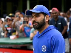 Rohit Sharma interaguje s bollywoodskou superstar na veľkom podujatí v Bombaji (sledovať) Rohit Sharma počas série ODI proti Austrálii. (Poďakovanie: Getty)