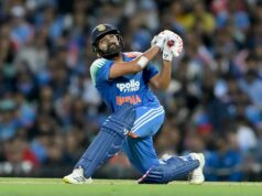 Rohit Sharma sa pokúša zasiahnuť a dostane 24 z 38 v IND vs NZ 2026 2nd ODI (sledovať) Rohit Sharma sa pokúša zasiahnuť a dostane 24 z 38 v IND vs NZ 2026 2nd ODI (sledovať)