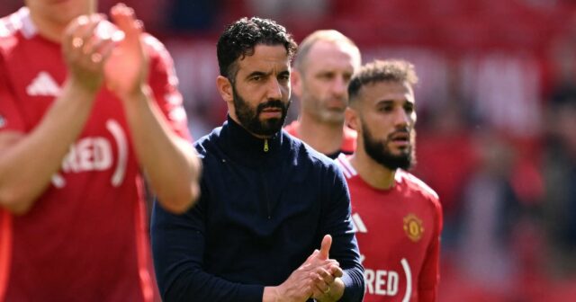 Ruben Amorim počas zápasu Man Utd vs Chelsea v roku 2025