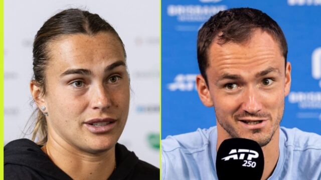 Sabalenka a Medvedev reagujú tvrdením, že „držia nebezpečné presvedčenie“
