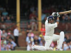 „Sachin položil palicu do jednej trhliny a tá stála vzpriamene“ "Sachin položil palicu do jednej trhliny a tá stála vzpriamene"