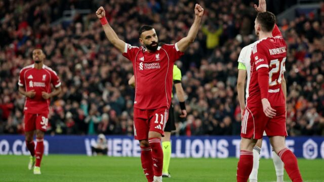 Salah ukončil gólové suchoty, keď Liverpool vstúpil do 16. kola Ligy majstrov
