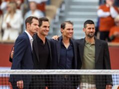 Sam Querrey hovorí, že Roger Federer má „najväčší vplyv“ na tenis pred Novakom Djokovičom Autor fotografie Lintao Zhang/Getty Images