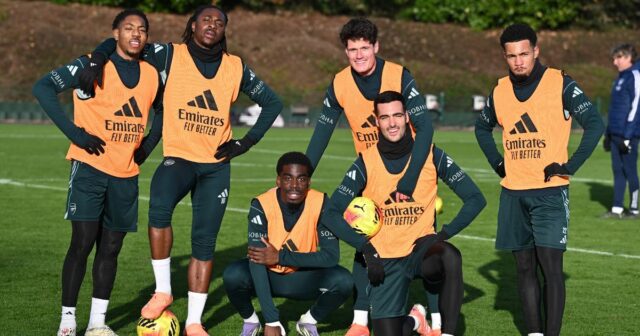 Mikel Arteta a Etn Nyeri počas relácií 