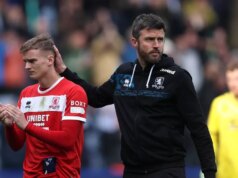 Skutočné pocity hráčov Middlesbrough k Michaelovi Carrickovi po návrate manažéra Man Utd Michael Carrick s Marcusom Forssom po zápase v Middlesbrough