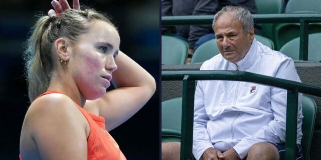 Sofia Kenin a jej otec na majstrovstvách Wimbledonu - Zdroj: Getty