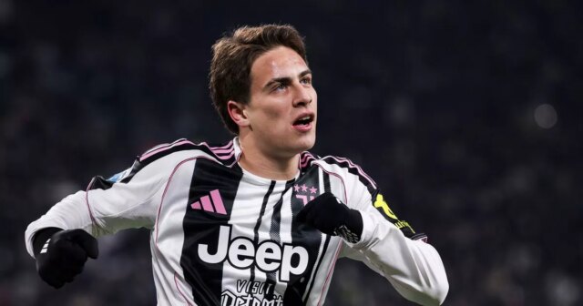 Kenan Yildiz počas zápasu Juventusu