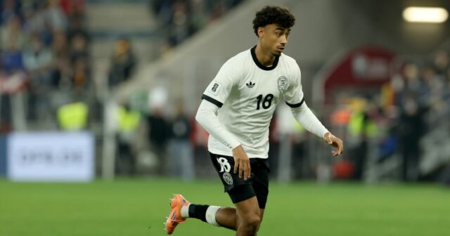 Správy o prestupe z Man Utd: Prestupové preteky za 40 Nathaniel Brown počas kvalifikačného zápasu majstrovstiev sveta 2026 medzi Nemeckom a Luxemburskom.