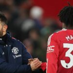 MANCHESTER, ANGLICKO - 30. DECEMBRA: Hlavný tréner / manažér Manchestru United Ruben Amorim počas zápasu Premier League medzi Manchestrom United a Wolverhampton Wanderers na Old Trafford 30. decembra 2025 v Manchestri v Anglicku. (Foto: Robbie Jay Barratt - AMA/Getty Images)