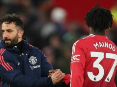 Správy z Man Utd: Objavuje sa obrat Kobbie Mainoo, keď Ruben Amorim objasnil plány prestupu z januára MANCHESTER, ANGLICKO - 30. DECEMBRA: Hlavný tréner / manažér Manchestru United Ruben Amorim počas zápasu Premier League medzi Manchestrom United a Wolverhampton Wanderers na Old Trafford 30. decembra 2025 v Manchestri v Anglicku. (Foto: Robbie Jay Barratt - AMA/Getty Images)