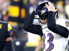 Steelers vyhrali AFC North po tom, čo Tyler Loop z Ravens minul bránku z ihriska Steelers vyhrali AFC North po tom, čo Tyler Loop z Ravens minul bránku z ihriska