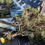 Spadnutý strom v Cornwalle ako búrka Goretti spôsobil zmätok v celom Spojenom kráľovstve