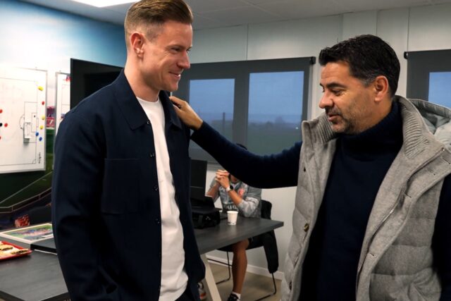 Ter Stegen na tréningu Girony.