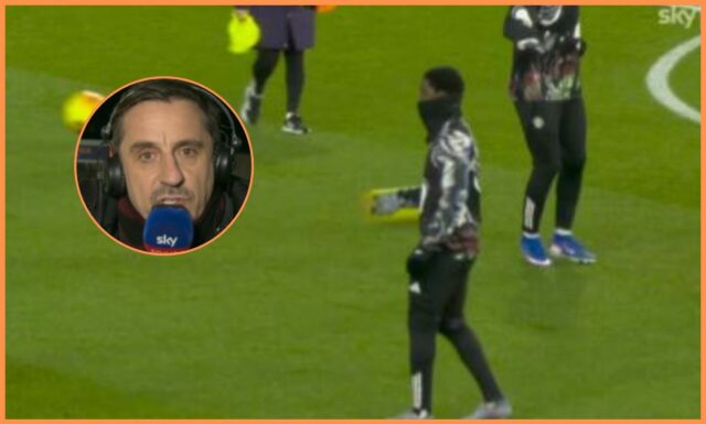 Kobbie Mainoo v akcii za Manchester United