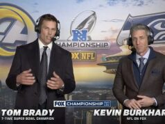 Tom Brady dokončil svoju druhú sezónu Fox s nadšenými recenziami, pretože fanúšikovia tvrdia, že je „100-krát lepší ako Tony Romo“ po vysielaní NFC Championship Tom Brady si za svoj výkon v hre NFC Championship na FOX vyslúžil nadšené recenzie