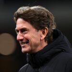 Thomas Frank, hlavný tréner Tottenhamu Hotspur pred zápasom Premier League medzi Bournemouthom a Tottenhamom Hotspur