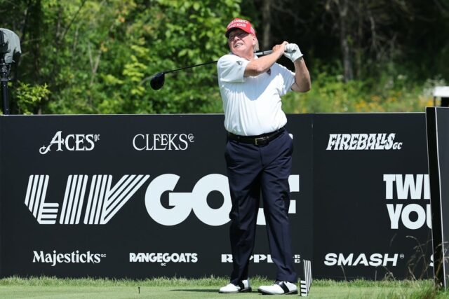 Trumpova administratíva ukončila prenájom golfu DC s neziskovou organizáciou Golf: LIV Golf Bedminster – cvičné kolo