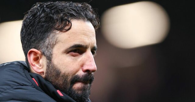 Ruben Amorim počas zápasu Premier League medzi Manchestrom United a Wolverhampton Wanderers na Old Trafford