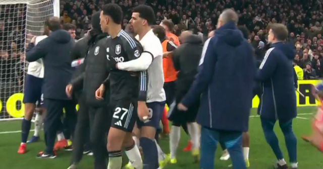 V zúrivej bitke medzi Tottenhamom a Aston Villou sa hráči Hráči Tottenhamu a Aston Villy sa roztrhali v škaredých scénach na plný úväzok