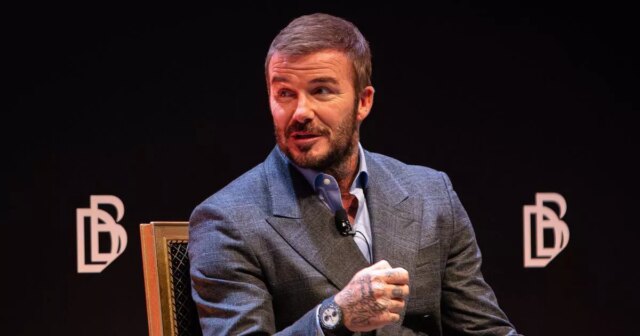 David Beckham, spolumajiteľ Interu Miami, hovorí počas víkendového podujatia o vlastníctve športu, že NBA hrá predsezónne zápasy v Macau v Číne.