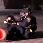 Video ukazuje moment, keď je demonštrant proti ľadu zastrelený do tváre projektilom | POLÍCIA