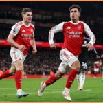 Viktor Gyokeres v akcii za Arsenal proti Aston Ville