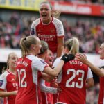 Katie McCabe z Arsenalu počas tréningu žien Arsenalu v Sobha Realty Training Center 16. januára 2026 v London Colney v Anglicku.