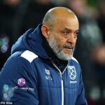West Ham 1-2 Nottingham Forest: Kladivá udierajú do vedenia v životne dôležitom súboji, keď sa množia obavy zo zostupu, čím sa zvyšuje tlak na Nuna Espirita Santo