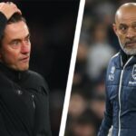 Nuno Espirito Santo, hlavný tréner West Ham United, reaguje počas zápasu Premier League medzi Wolverhampton Wanderers a West Ham United v Molineux 3. januára 2026 v anglickom Wolverhamptone.