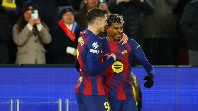 Yamal, Lewandowski zažiarili proti Kodani, keď si Barcelona upevnila 16. miesto v Lige majstrov
