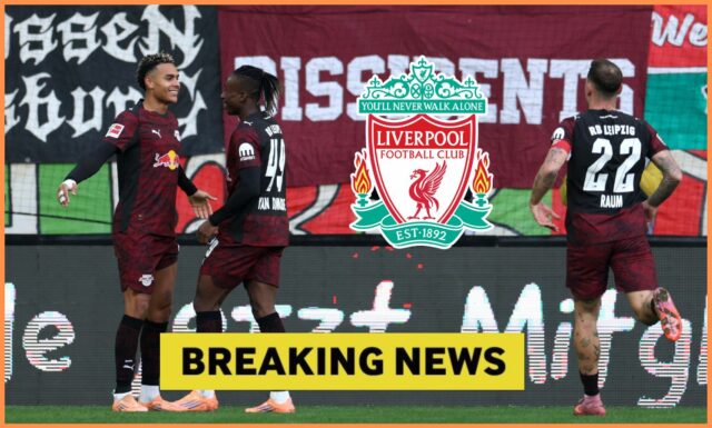 Yan Diomande zahodil obrovský prestupový tip do Liverpoolu Yan Diomande oslavuje gól za RB Lipsko