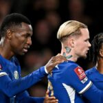 Mykhailo Mudryk počas svojho posledného vystúpenia v Chelsea v novembri 2024