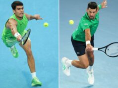 Začiatok Novak Djokovič vs Carlos Alcaraz a ako sledovať finále Australian Open Carlos Alcaraz oslavuje víťazstvo vo svojom semifinálovom zápase proti Alexandrovi Zverevovi za päť hodín a 27 minút (Reuters)