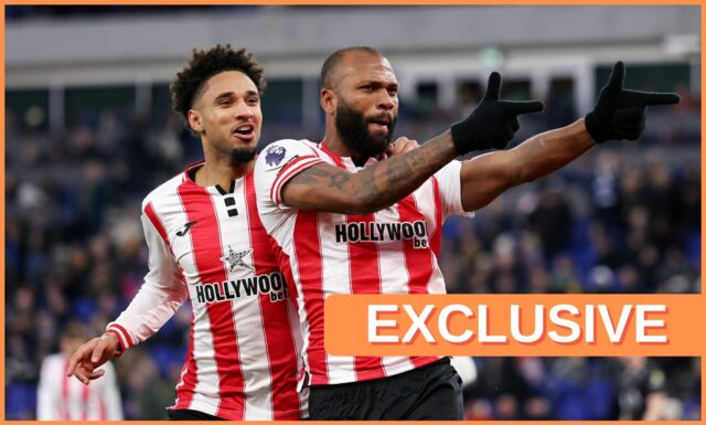 Kevin Schade v akcii za Brentford