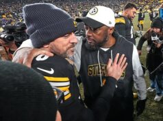 Zničený Aaron Rodgers ‚vzlykal‘, keď Mike Tomlin oznámil, že odchádza z Steelers Aaron Rodgers sa údajne s plačom ospravedlnil odchádzajúcemu trénerovi Steelers Mikovi Tomlinovi
