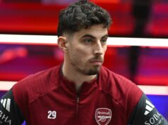 Zostavy Arsenalu verzus Kairat Almaty sa rozhodli, pretože Kai Havertz začína a urobilo sa 10 zmien Kai Havertz