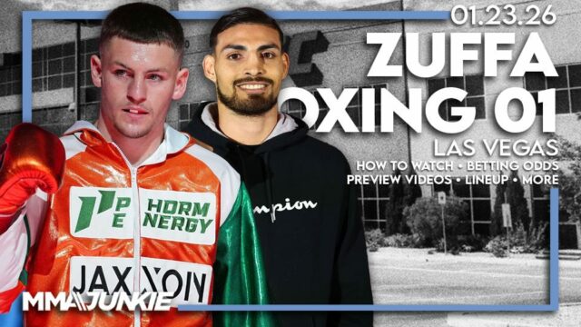 Zuffa Boxing 01: Ako sa pozerať na Walsh-Ocampo, zostava Vegas, 21. JANUÁR: Callum Walsh hovorí na tlačovej konferencii Zuffa Boxing v Meta APEX 21. januára 2026. (Foto: Ed Mulholland/Zuffa Boxing)