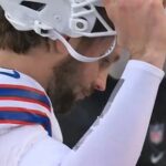 Josh Allen zostal v sobotu nahnevaný
