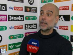 Zúrivý Pep Guardiola spúšťa ohromujúci VAR – a ťahá nahor finálovú líniu FA Cupu Deana Hendersona A dva predchádzajúce telefonáty v Newcastli – po šesťminútovom meškaní pokazili semifinálové víťazstvo Man City Carabao Cup Zúrivý Pep Guardiola spúšťa ohromujúci VAR – a ťahá nahor finálovú líniu FA Cupu Deana Hendersona A dva predchádzajúce telefonáty v Newcastli – po šesťminútovom meškaní pokazili semifinálové víťazstvo Man City Carabao Cup