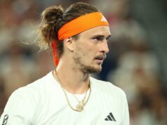 Zverev ďakuje podaniu za štvrťfinálovú výhru Tien Zverev ďakuje podaniu za štvrťfinálovú výhru Tien
